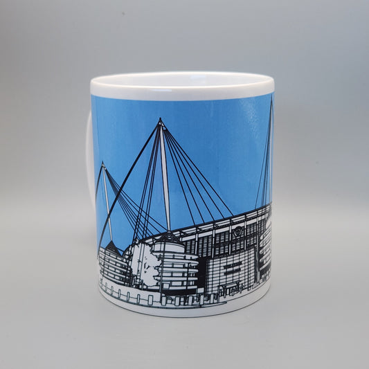 Manchester City FC, Etihad Stadium Illustrated Mug