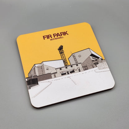 Motherwell FC coaster of Fir Park Stadium