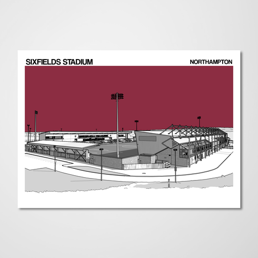 Northampton Town fc Sixfields Poster