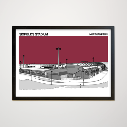 Northampton Town fc Sixfields Poster
