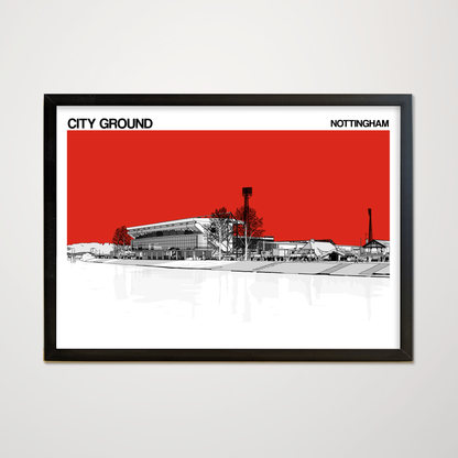 Nottingham Forest FC City Ground Art Print