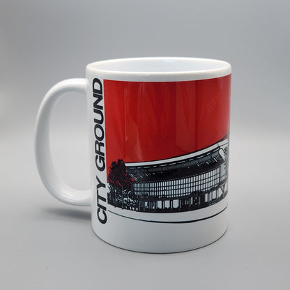 Nottingham, City Ground Forest Illustrated Mug