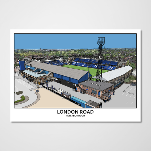 Peterborough United FC London Road Stadium Art Print