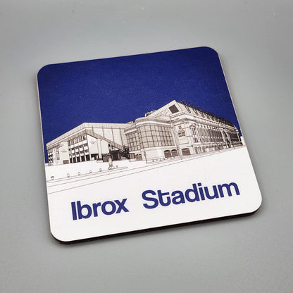 Glasgow Rangers FC coaster of Ibrox Stadium