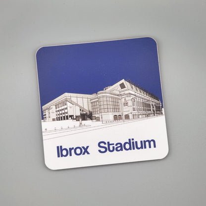 Glasgow Rangers FC coaster of Ibrox Stadium