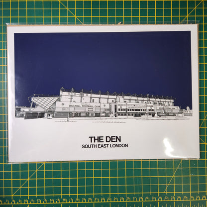 Millwall FC Art Print of The Den (end of line)