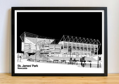Newcastle United St. James' Park Prints (end of line)