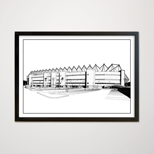 Swansea City Swansea.com Stadium Art Print