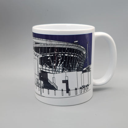 Tottenham Hotspur Stadium Illustrated Mug