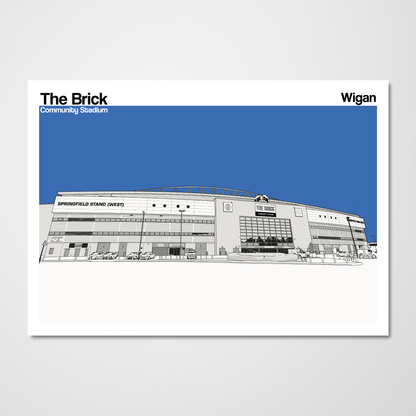 Wigan Athletic FC The Brick Community Stadium Art Print