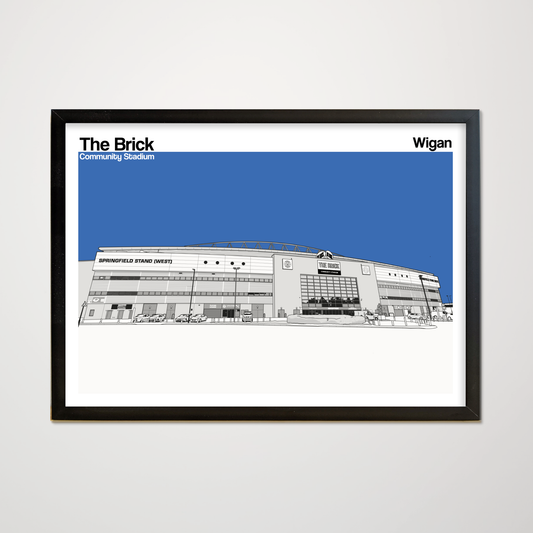 Wigan Athletic FC The Brick Community Stadium Art Print