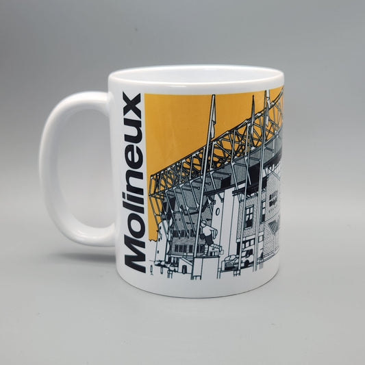 Wolverhampton Wanderers F.C Molineux Stadium Illustrated Mug,