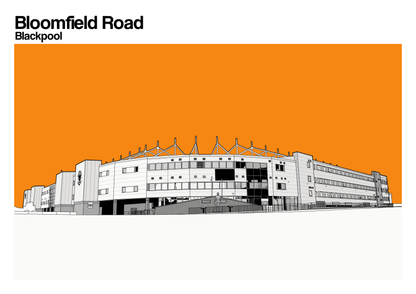 Blackpool FC Art print of Bloomfield Road