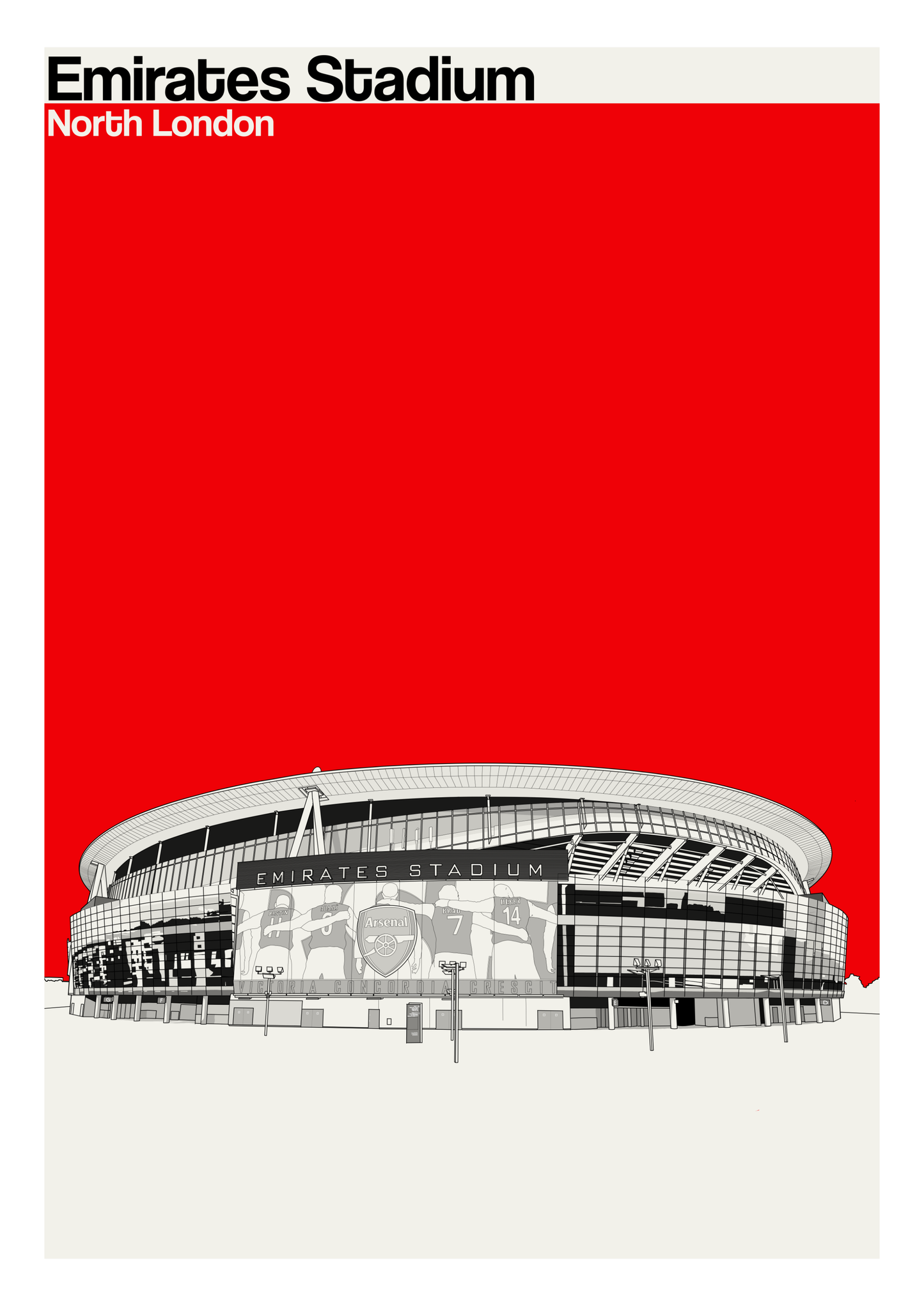Arsenal FC Art Print of Emirates Stadium