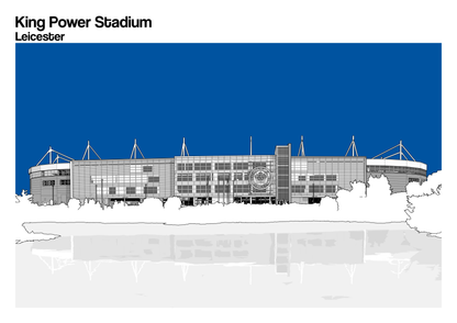 Leicester City FC Art Print of King Power Stadium