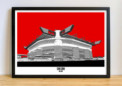 AC Milan,  San Siro Stadium Art print