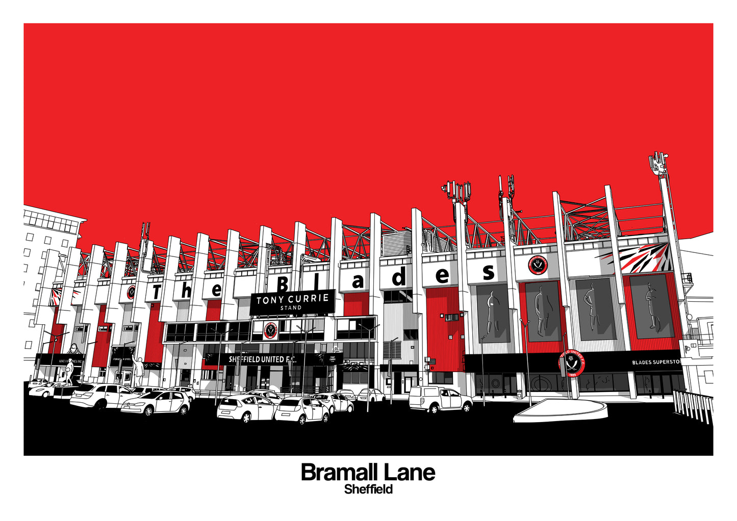 Sheffield United, Bramall Lane Art Print