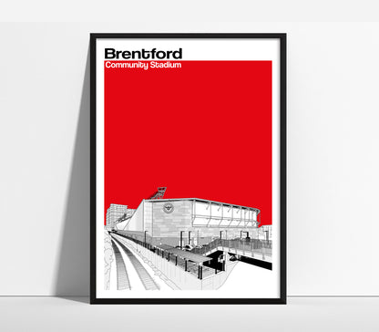 Brentford FC Art Print of Brentford Community Stadium
