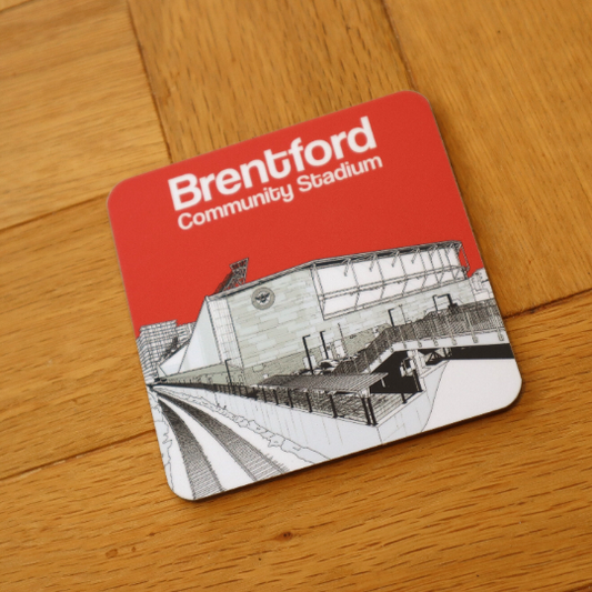 Brentford FC drinks coaster of Brentford Community Stadium