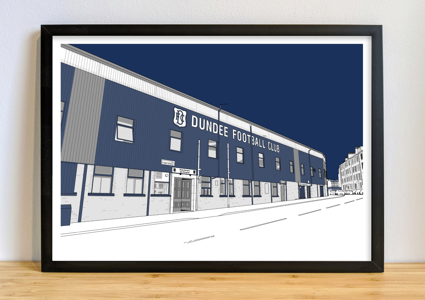Dundee FC Art Print of Dens Park Kilmac Stadium