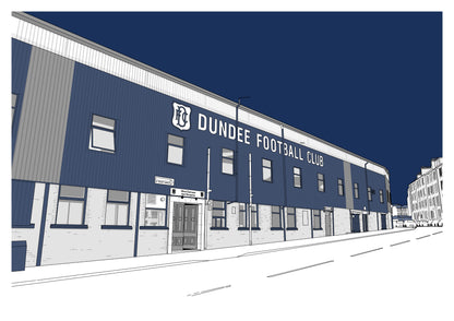 Dundee FC Art Print of Dens Park Kilmac Stadium