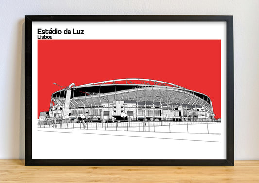 Benfica Art Print of Estádio da Luz, Lisbon