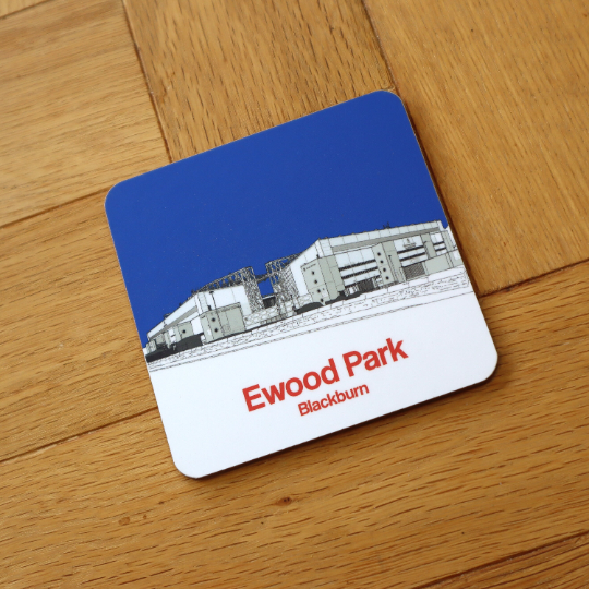 Blackburn Rovers FC coaster of Ewood Park