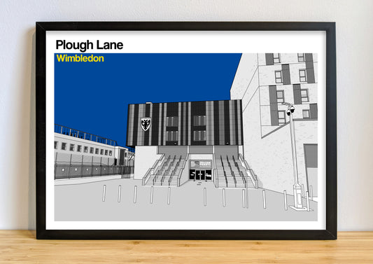 AFC Wimbledon Art Print of Plough Lane