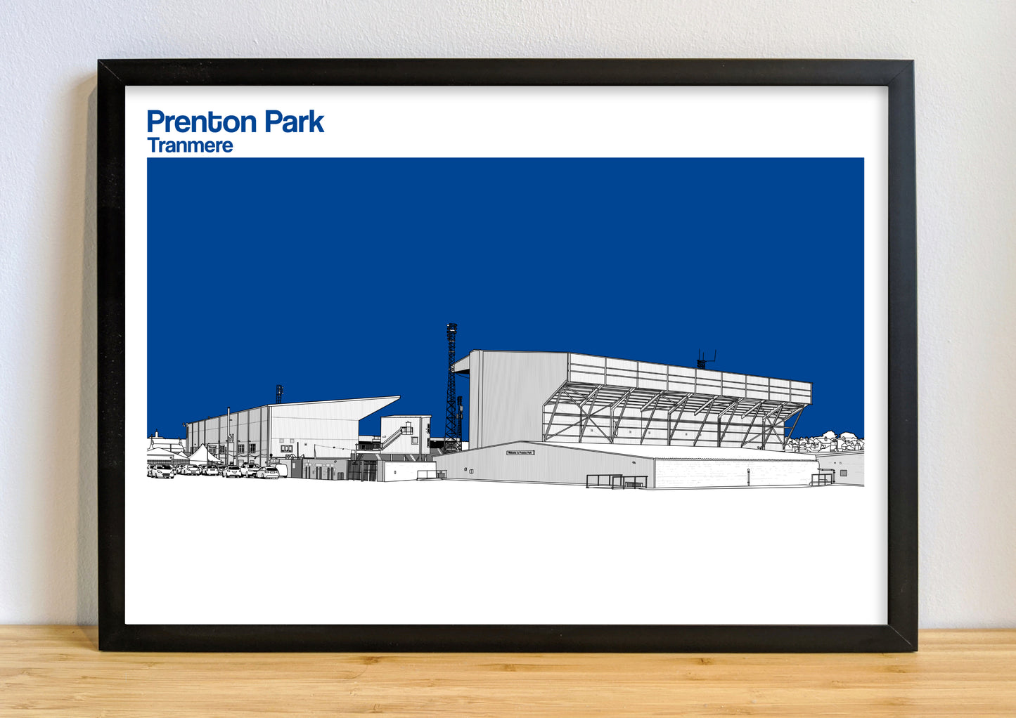Tranmere Rovers FC Art Print of Prenton Park