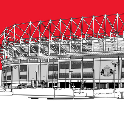 Sunderland AFC, Stadium of Light Art Print