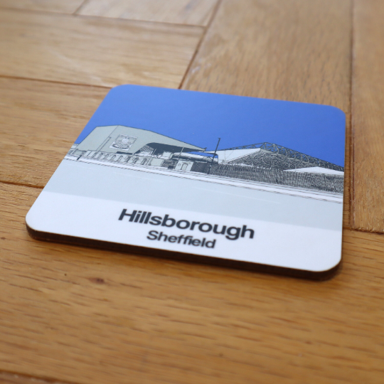 Sheffield Wednesday FC coaster of Hillsborough Stadium