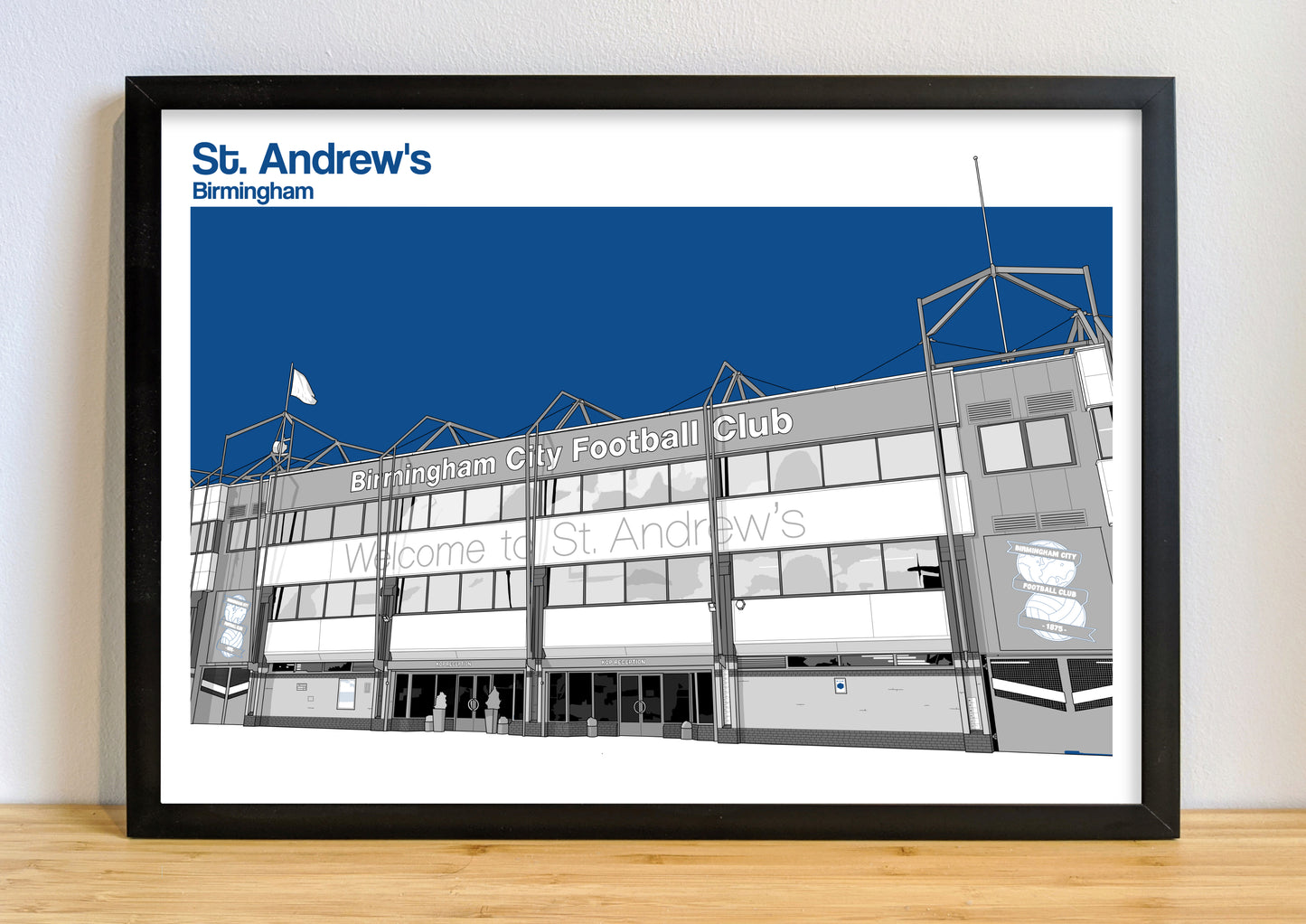Birmingham City FC, St. Andrew's Stadium Art Print