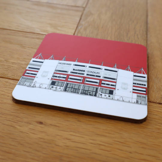 Stoke City coaster of Bet365 stadium