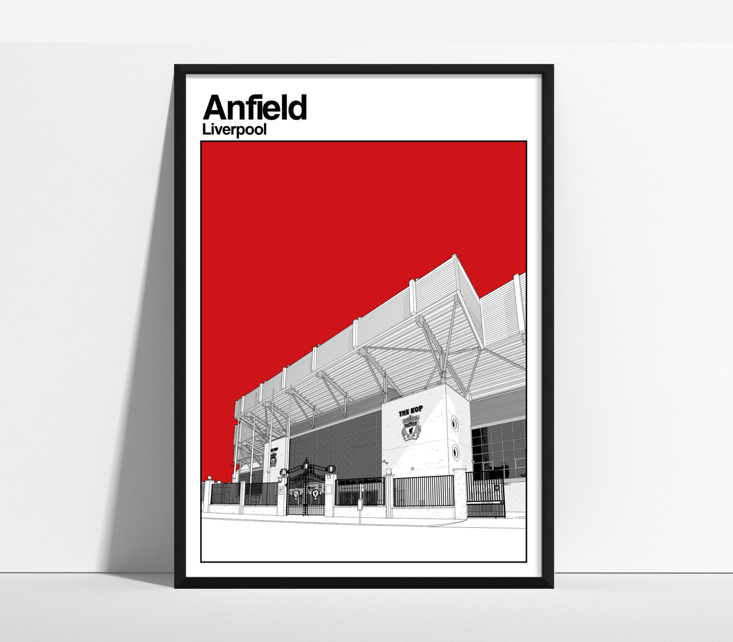 Liverpool FC Art Print of The Kop Anfield
