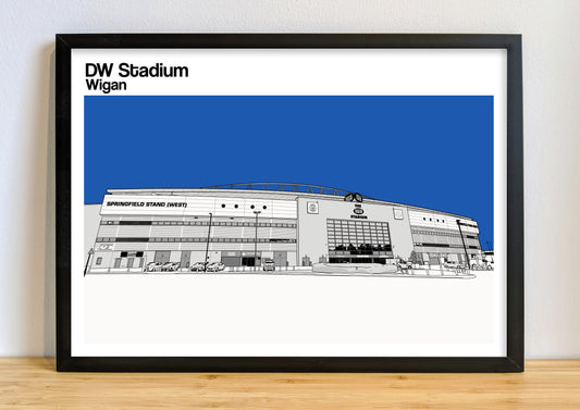 Wigan Athletic FC DW Stadium Art Print