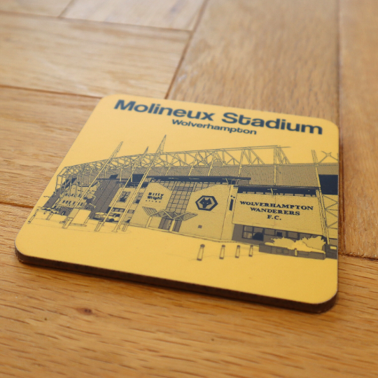 Wolverhampton Wanderers F.C coaster of Molineux Stadium