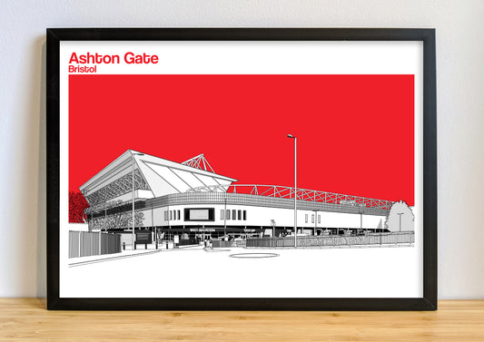 Bristol City Ashton Gate Art Print