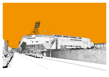 Dundee United Art Print of Tannadice Park, Pictue