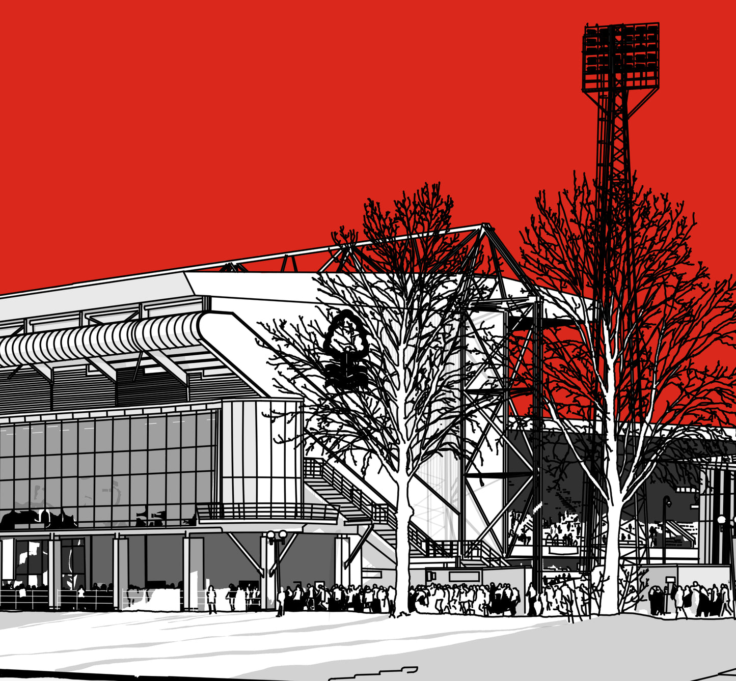 Nottingham Forest FC City Ground Art Print