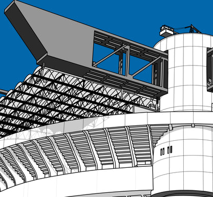 Inter Milan, FC Internazionale Milano San Siro Stadium Art print