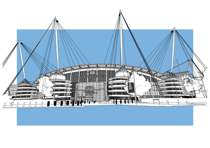 Manchester City, Etihad Stadium Art Print