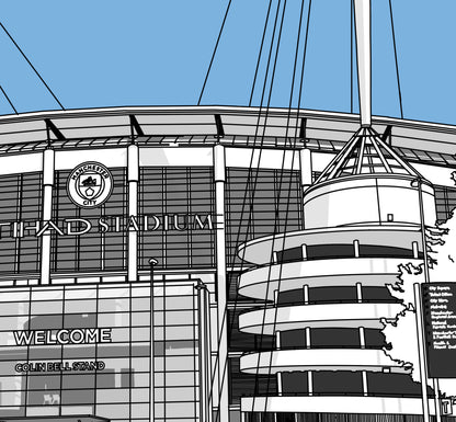 Manchester City, Etihad Stadium Art Print