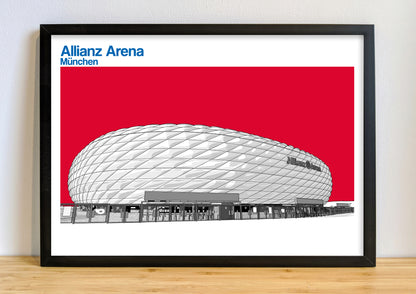 FC Bayern München Art Print of Allianz Arena,
