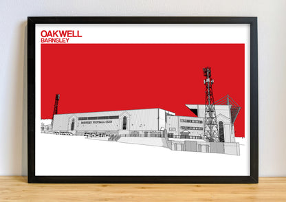 Barnsley FC Oakwell Stadium Art Print
