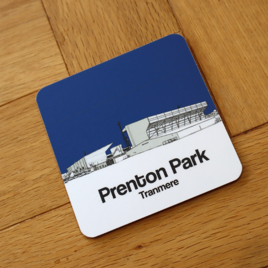 Tranmere Rovers FC coaster of Prenton Park