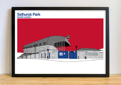 Crystal Palace FC Selhurst Park Art Print