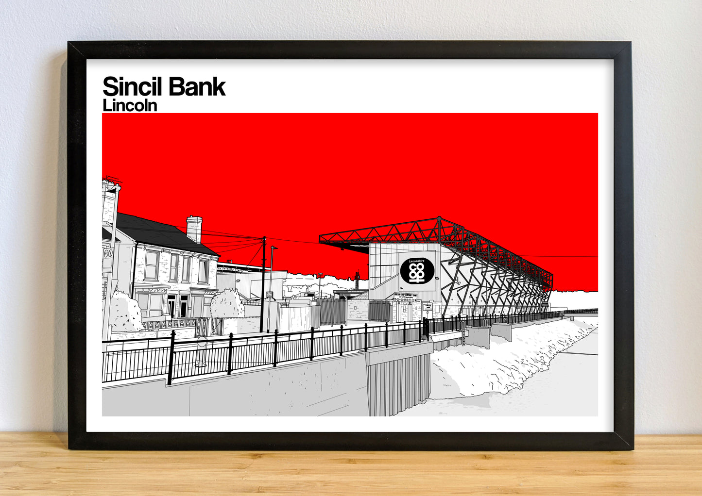 Lincoln City FC Art Print of Sincil Bank