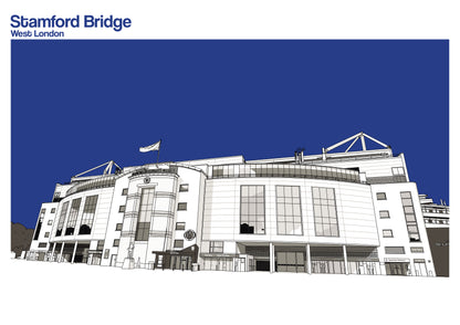 Chelsea FC Art Print of Stamford Bridge