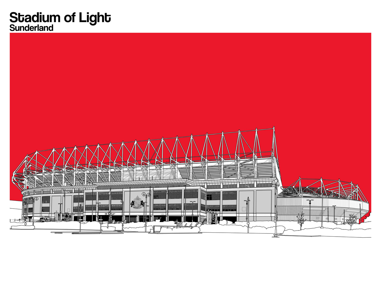Sunderland AFC, Stadium of Light Art Print