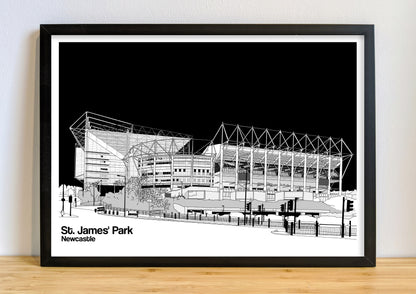 Newcastle United St. James' Park Art Print